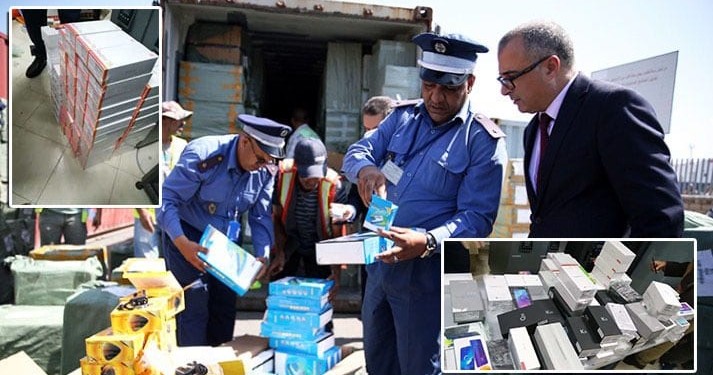 الناظور: حجز كمية كبيرة من مستلزمات هواتف نقالة بقيمة تقدر بنحو 2,5 مليون درهم