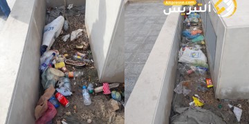 مزهريتان إسمنتيتان تتحولان إلى نقطة سوداء بالحسيمة