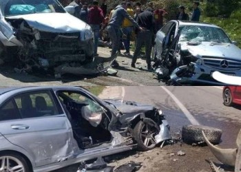 حادثة سير مميتة على الطريق التي تربط اساكن بباب برد
