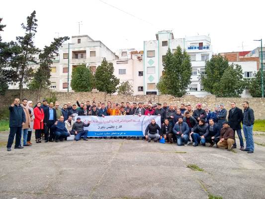 تنسيقية متدربي مسلك الإدارة التربوية بجهة طنجة يصعدون احتجاجاتهم