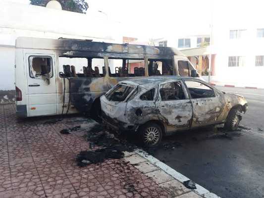 احتراق سيارتين بالحسيمة يستنفر الأمن