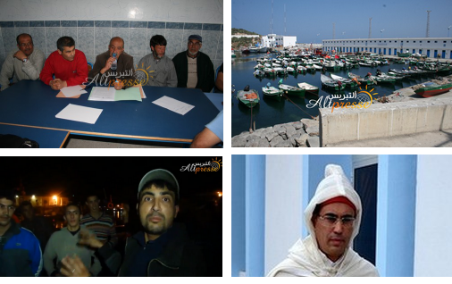 الوالي جلول صمصم يتفقد صباحا ميناء الحسيمة ويعقد لقاء مع المهنيين