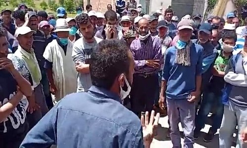 ساكنة تماسينت تخرج للاحتجاج على إقصائها من دعم صندوق " كورنا "
