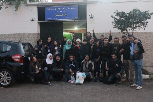 شباب اﻹيفجي(IFJ)  في زيارة دار العجزة عين الشق