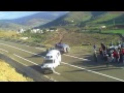 احتجاج  ببني جميل بسبب منع السلطات زراعة القنب الهندي