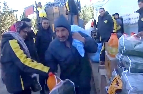 توزيع مساعدات على ساكنة شقران بالتزامن مع الصقيع والثلوج