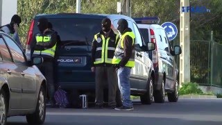 اللحظات الأولى لإعتقال عناصر إرهابية في سبتة المحتلة