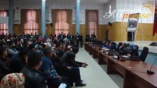 جانب من اللقاء الذي عقده العماري مع فعاليات مدنية