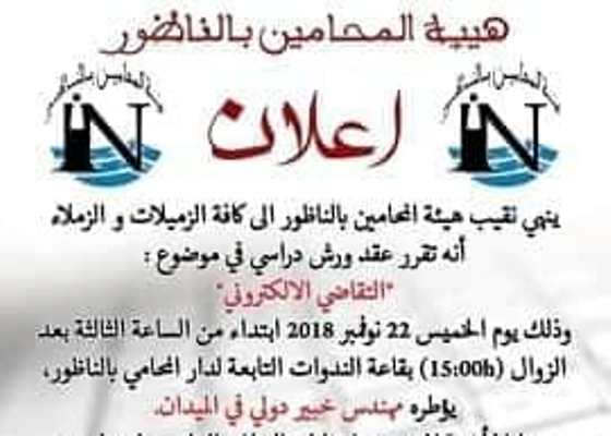 التقاضي الإلكتروني موضوع ورش دراسي بالناظور