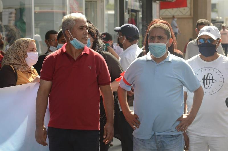 تقرير عن الوقفة الاحتجاجية الإنذارية  المنظمة أمام مقر جريدة المساء