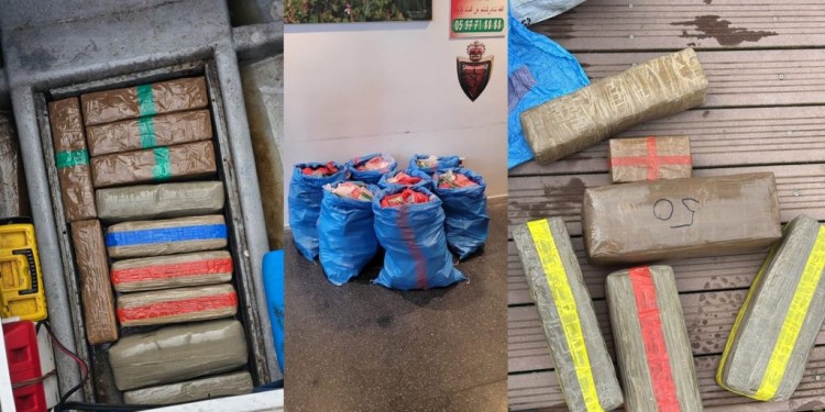 إحباط تهريب نصف طن من مخدر الشيرا وتوقيف 6 أشخاص بمارينا طنجة