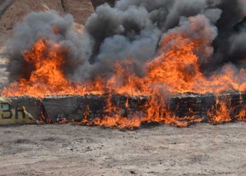 إتلاف مخدرات ومؤثرات عقلية بالناظور