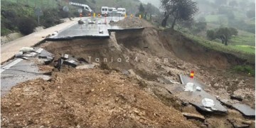 أمطار غزيرة تتسبب في انهيارات أرضية وانقطاع طرق بشمال المملكة