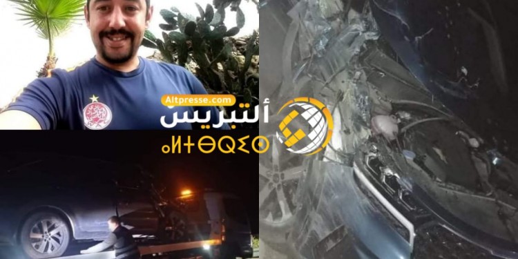 إصابة الممثل طارق البخاري في حادثة سير