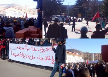 الغلاء والتماطل في تسوية وضعية الأراضي السلالية يخرجان سكان إساكن للاحتجاج