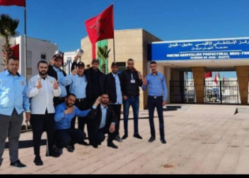 مارتيل: وقفة احتجاجية لحراس الأمن الخاص بمصحة النهار بسبب تأخر الأجور