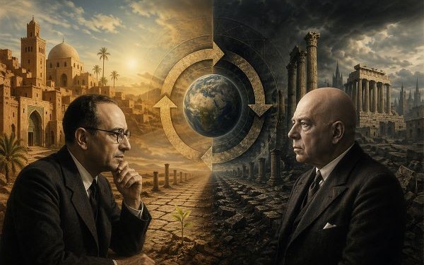 الدورة الحضارية بين مالك بن نبي وأوسفالد شبنغلر