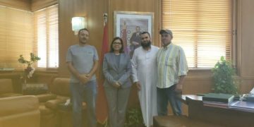 زكية الدرويش تستقبل ممثلي البحارة بميناء الحسيمة