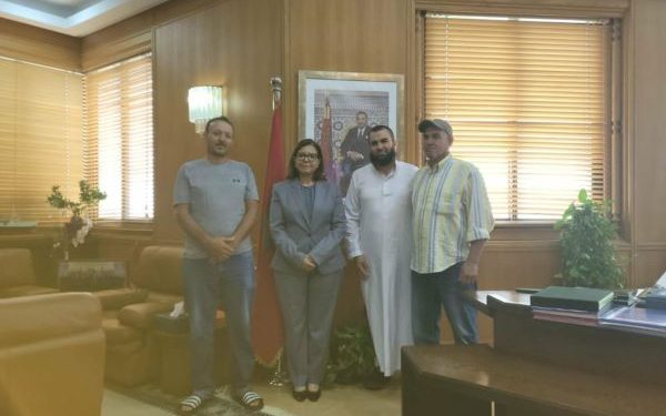 زكية الدرويش تستقبل ممثلي البحارة بميناء الحسيمة